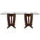 Jane Rectangular Tempered Glass Top Nut Brown Dining Table