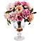 Jane Seymour 20" Multicolor Peonies in Glass Vase
