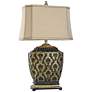 2_Jane Seymour Antique Platinum and Barbados Table Lamp