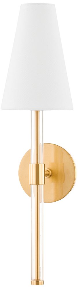 Image 2 Janelle 1 Light Wall Sconce Aged Brass more views