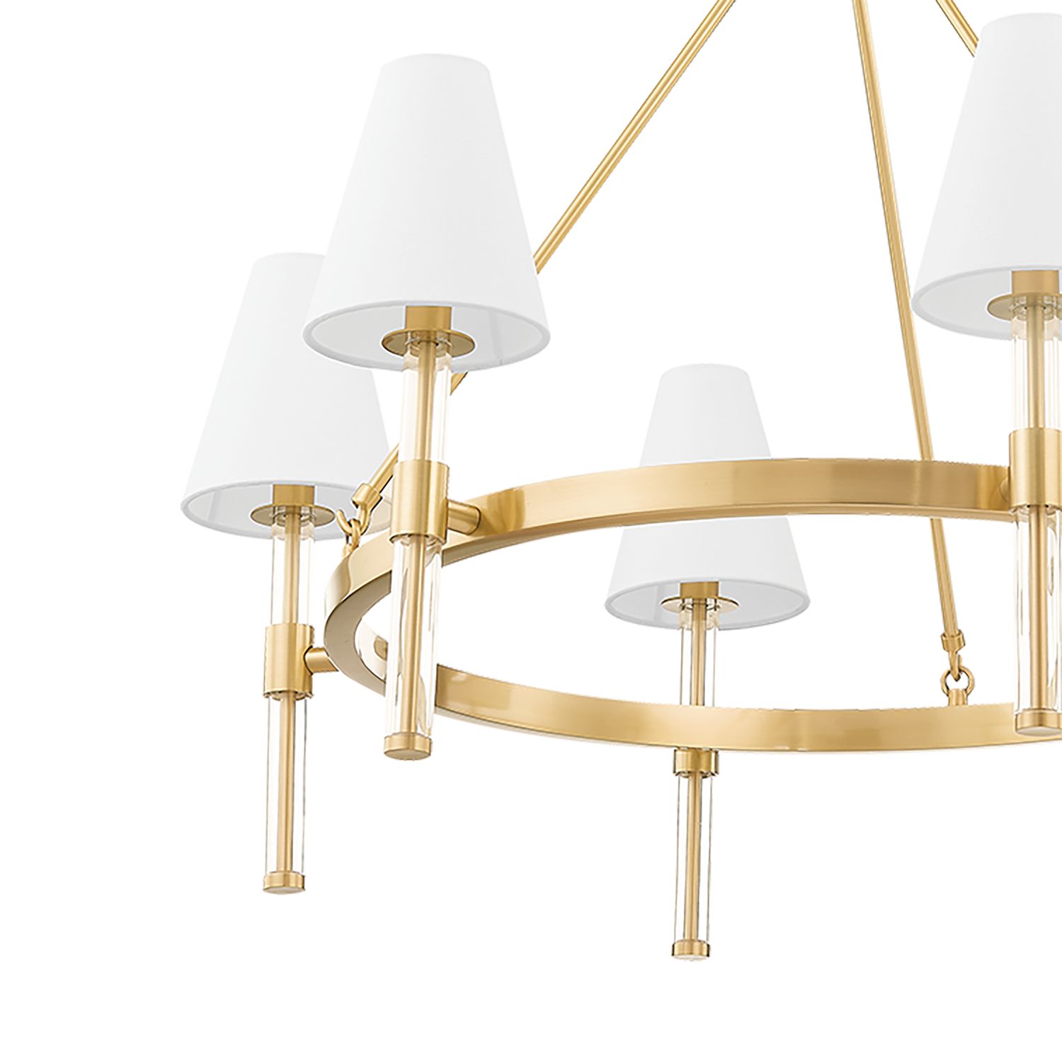Image 2 Janelle 6 Light Chandelier Aged Brass more views