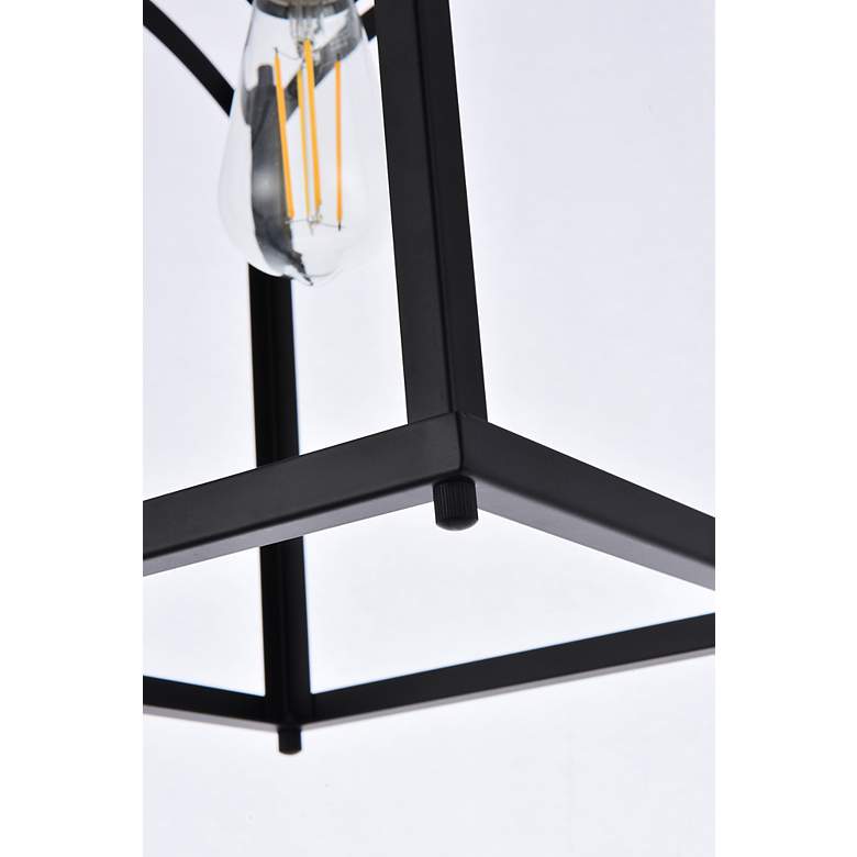 Image 4 Janet 1 Lt Flush Mount In Black more views