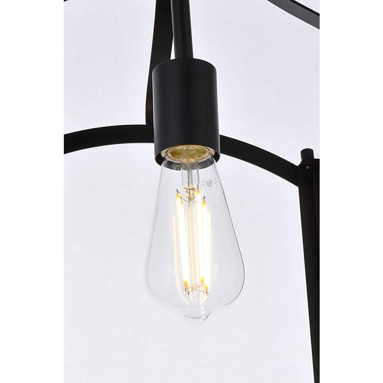 Image 5 Janet 1 Lt Flush Mount In Black more views
