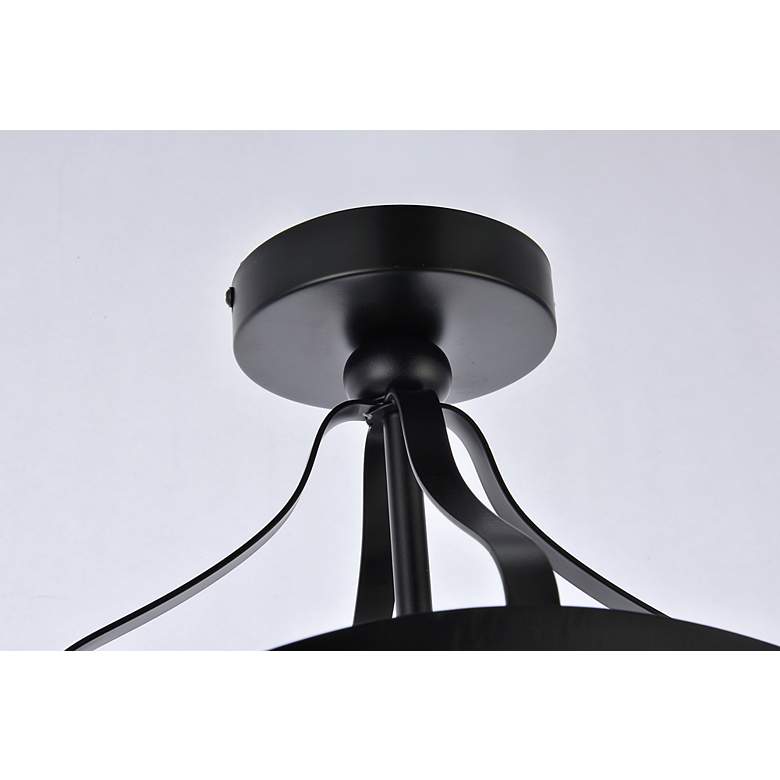 Image 6 Janet 1 Lt Flush Mount In Black more views