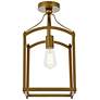 2_Janet 1 Lt Flush Mount In Brass