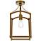 Janet 1 Lt Flush Mount In Brass