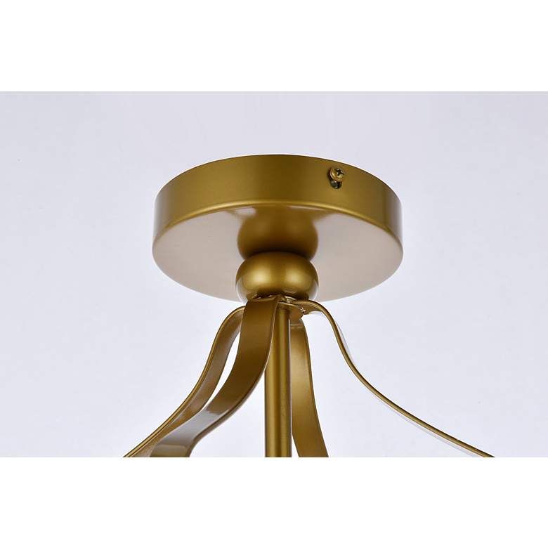 Image 7 Janet 1 Lt Flush Mount In Brass more views