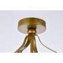 7_Janet 1 Lt Flush Mount In Brass more views