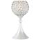 Janet 13" High Metal and Glass Accent Table Lamp