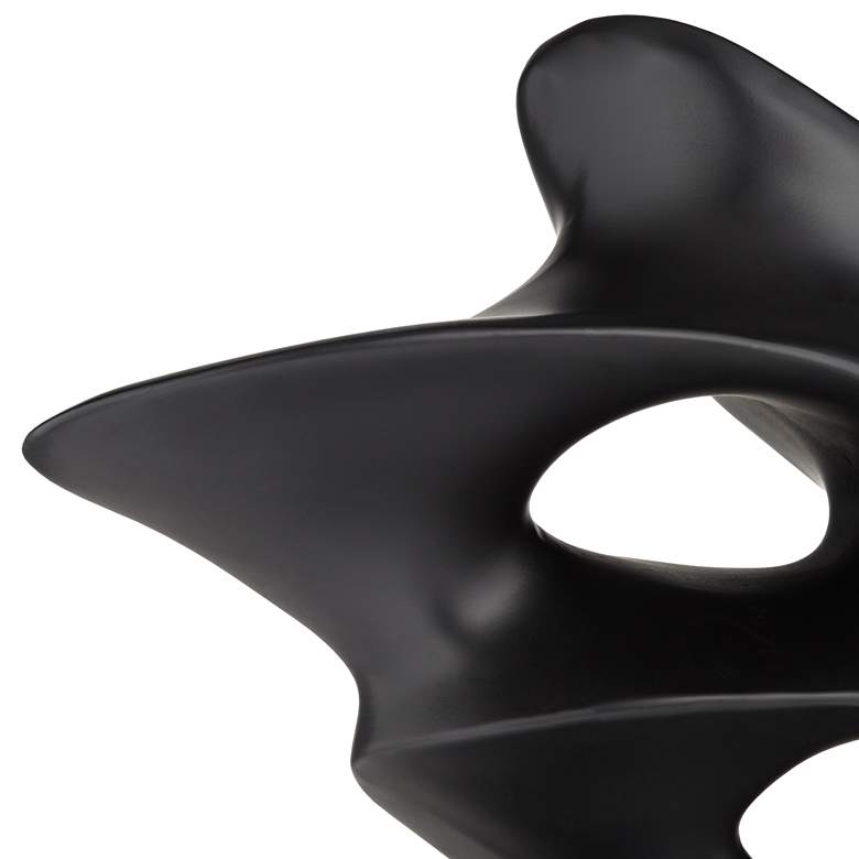 Image 3 Janet 14 1/2" Wide Black Abstract Sculpture more views