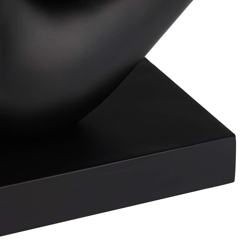Image 4 Janet 14 1/2" Wide Black Abstract Sculpture more views