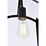 6_Janet 9 3/4" Wide Black Ceiling Light more views