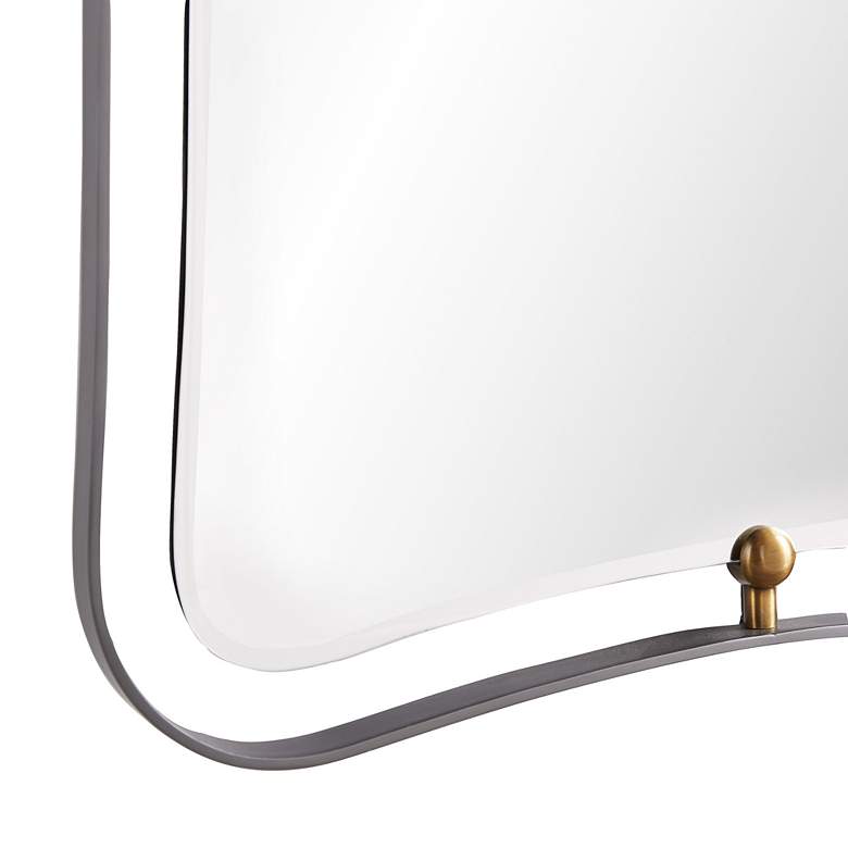 Image 2 Janey Hourglass Natural Iron 30" x 45" Wall Mirror more views