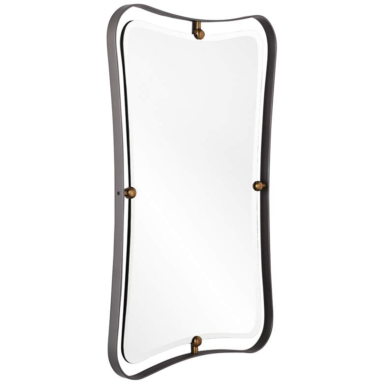 Image 3 Janey Hourglass Natural Iron 30" x 45" Wall Mirror more views