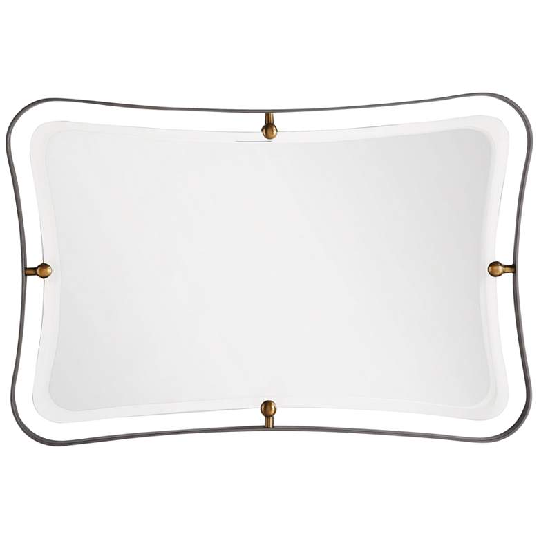 Image 4 Janey Hourglass Natural Iron 30 inch x 45 inch Wall Mirror more views