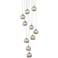 Jango 13" Wide Polished Nickel LED Multi Light Pendant
