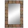 Janie Distressed Multi-Colored 24" x 36" Wall Mirror