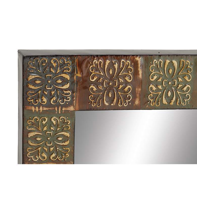 Image 3 Janie Distressed Multi-Colored 24" x 36" Wall Mirror more views