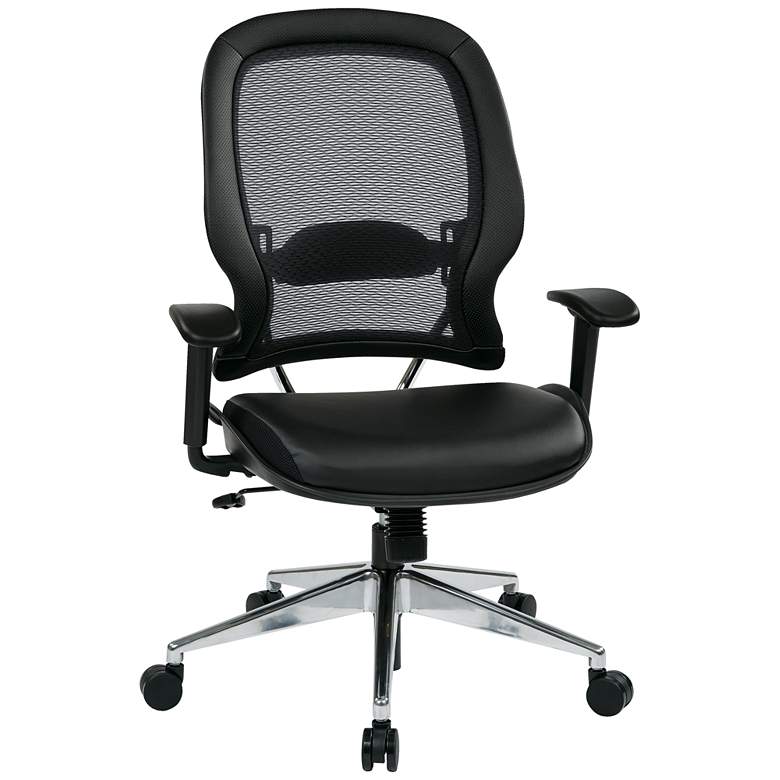 Image 1 Janna Black Adjustable Swivel Office Chair