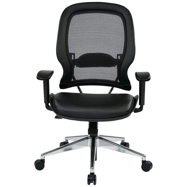 Image 2 Janna Black Adjustable Swivel Office Chair more views