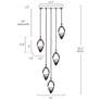 3_Janoew 5-Light LED Resin Cluster Island Pendant Light more views