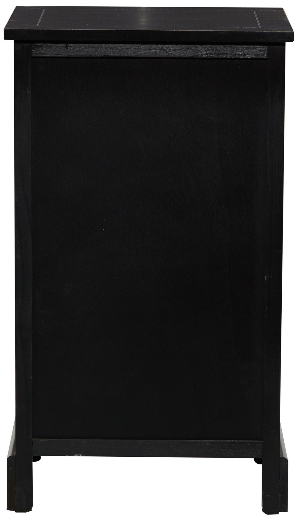 Image 6 Jansen 16"W Matte Black Wood 1-Drawer End Table w/ 2 Baskets more views