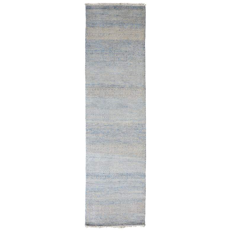 Image 1 Janson Transitional Stripes Flatweave Blue Area Rug I6061