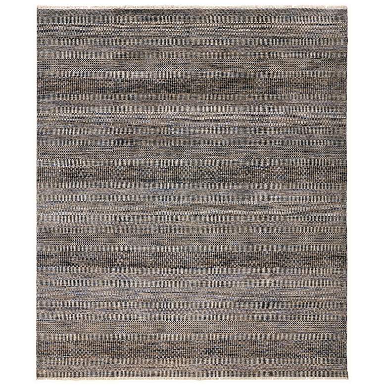 Image 1 Janson Transitional Stripes Flatweave Gray Area Rug I6065
