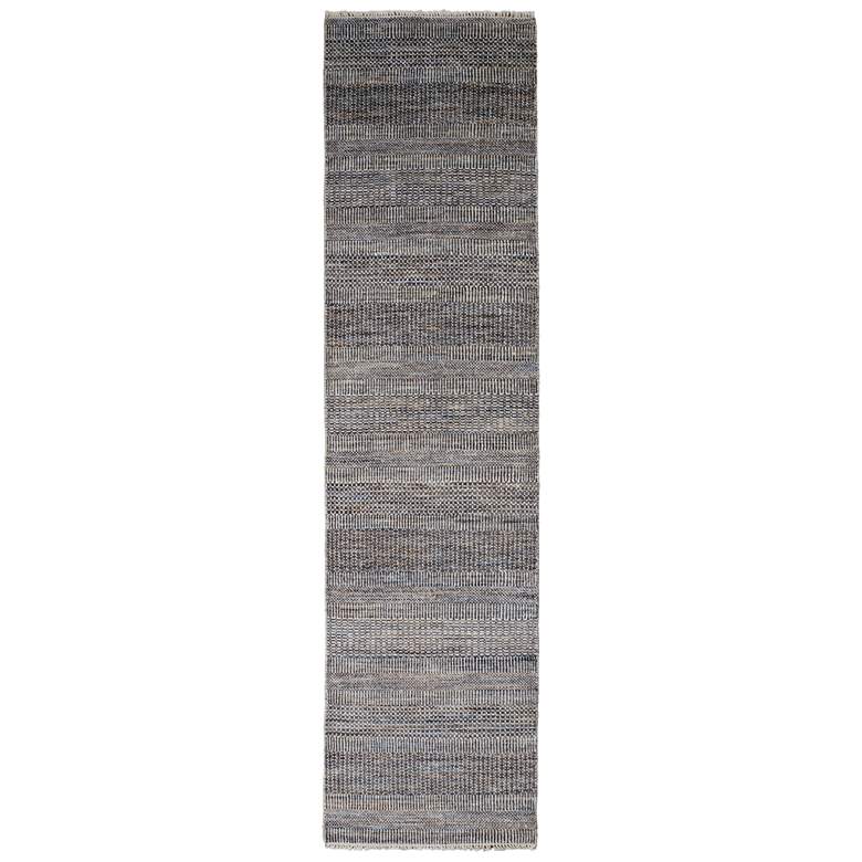 Image 1 Janson Transitional Stripes Flatweave Gray Area Rug I6065
