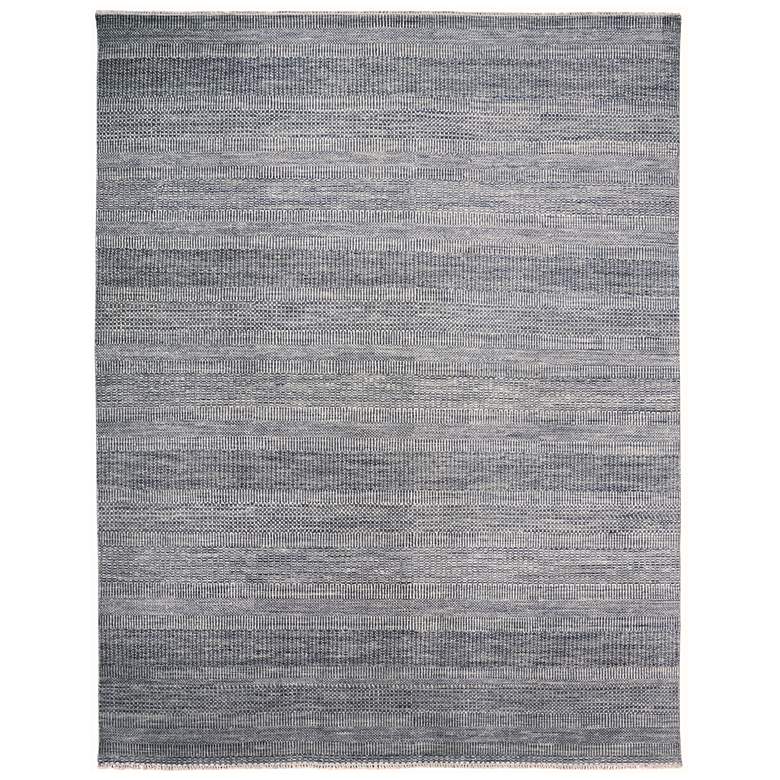Image 1 Janson Transitional Stripes Flatweave Silver Area Rug I6063