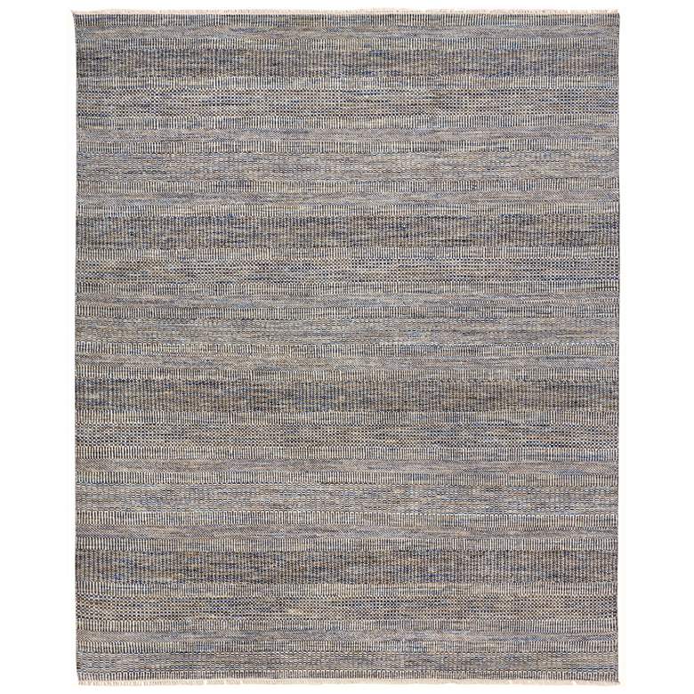 Image 1 Janson Transitional Stripes Flatweave Silver Area Rug I6064