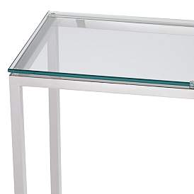 Image2 of Janssen 47 1/2" Wide Modern Glass Console Table more views