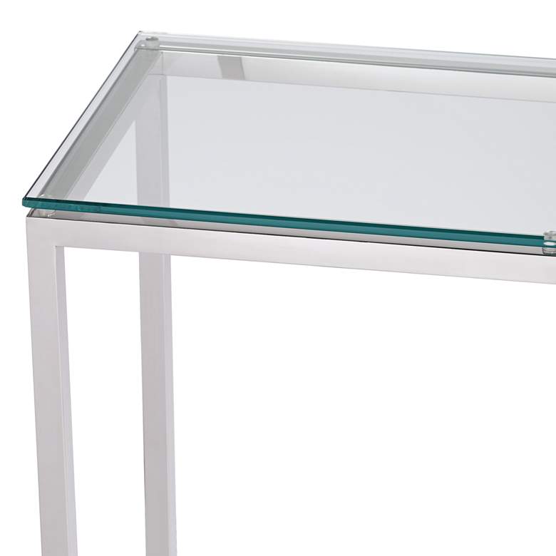 Image 3 Janssen 47 1/2" Wide Modern Glass Console Table more views