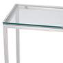 Janssen 47 1/2" Wide Modern Glass Console Table