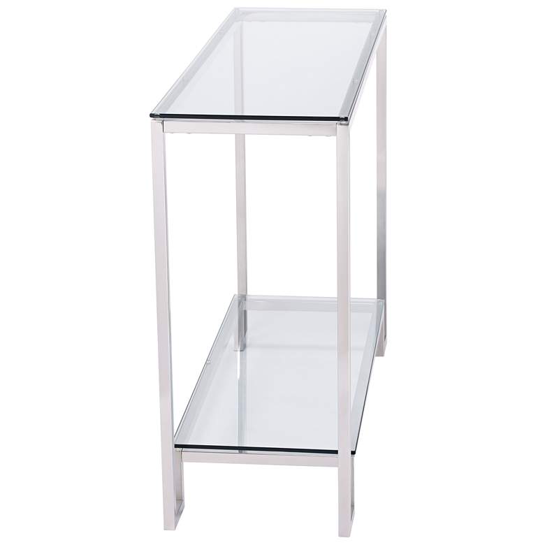 Image 5 Janssen 47 1/2" Wide Modern Glass Console Table more views