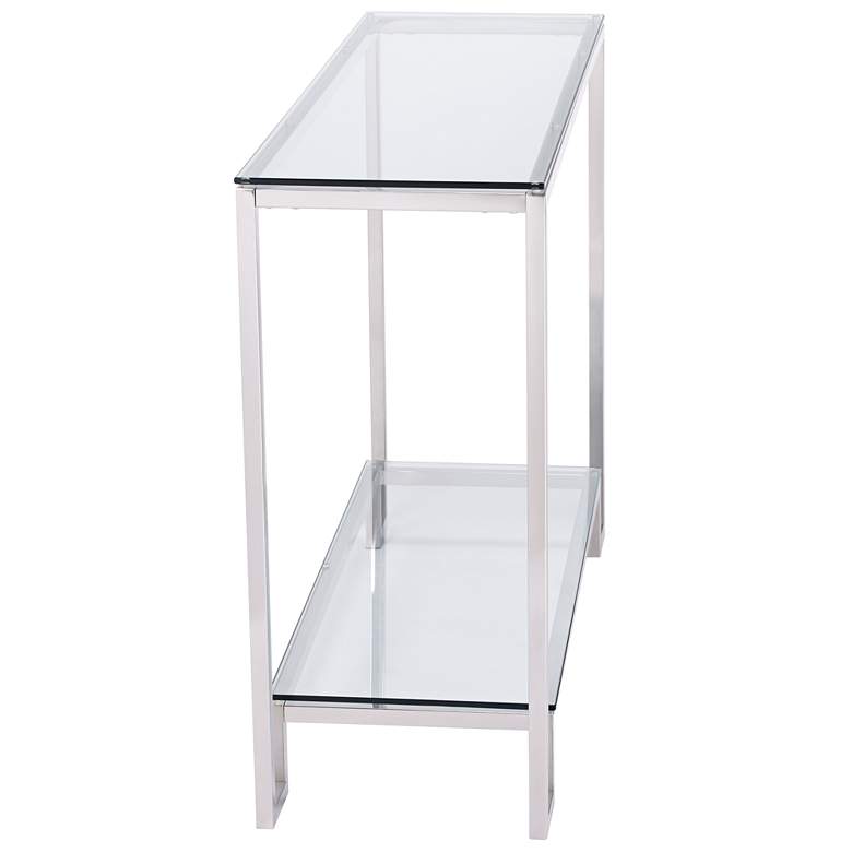 Image 6 Janssen 47 1/2" Wide Modern Glass Console Table more views