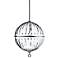 Janus 14" Wide Chrome Pendant Light