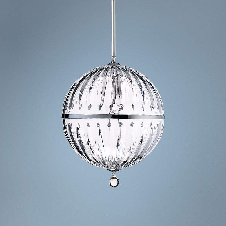 Image 1 Janus 14" Wide Chrome Pendant Light