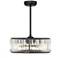 Janus 5-Light Fan D'Lier in Matte Black