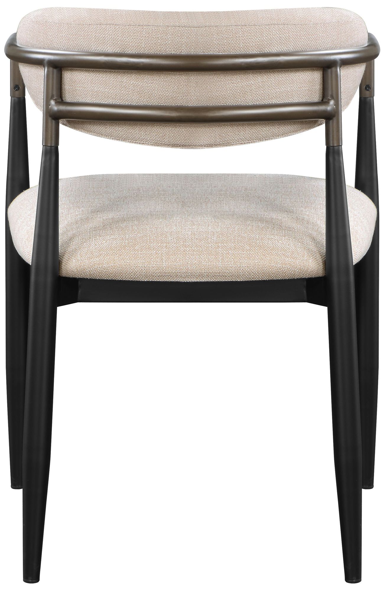 Image 3 Jaramillo Arm Chair (Set-2) Beige Linen & Black more views