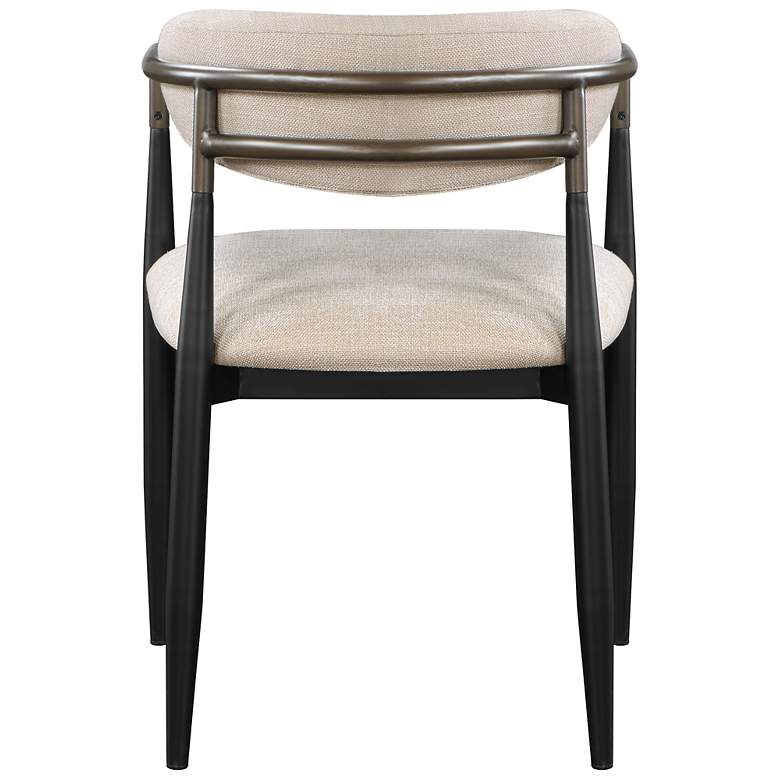 Image 3 Jaramillo Arm Chair (Set-2) Beige Linen & Black more views