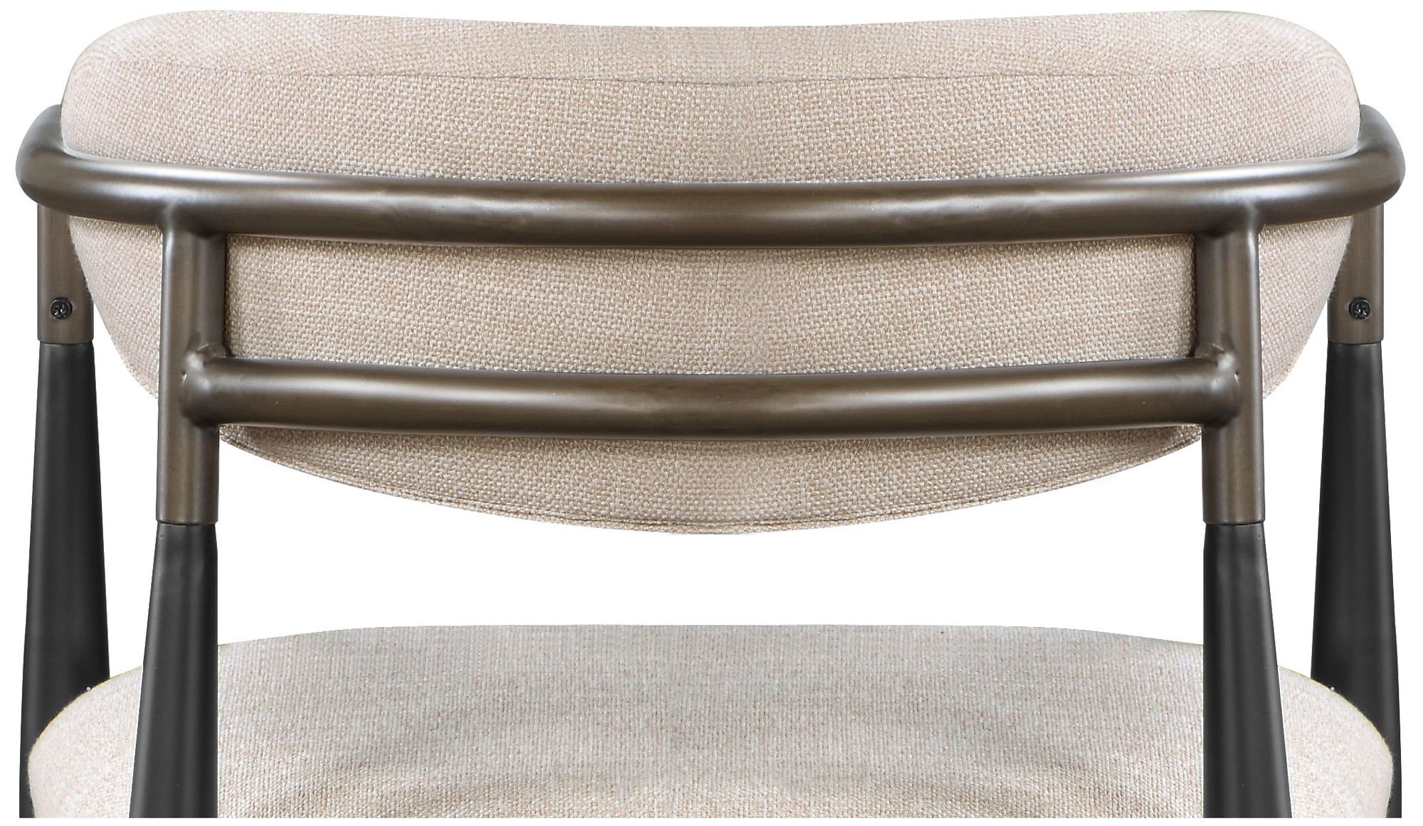 Image 4 Jaramillo Arm Chair (Set-2) Beige Linen & Black more views