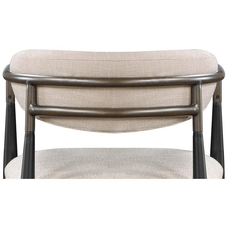 Image 4 Jaramillo Arm Chair (Set-2) Beige Linen & Black more views