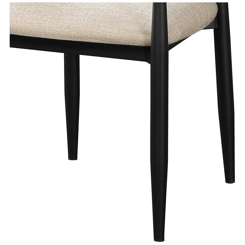 Image 6 Jaramillo Arm Chair (Set-2) Beige Linen & Black more views