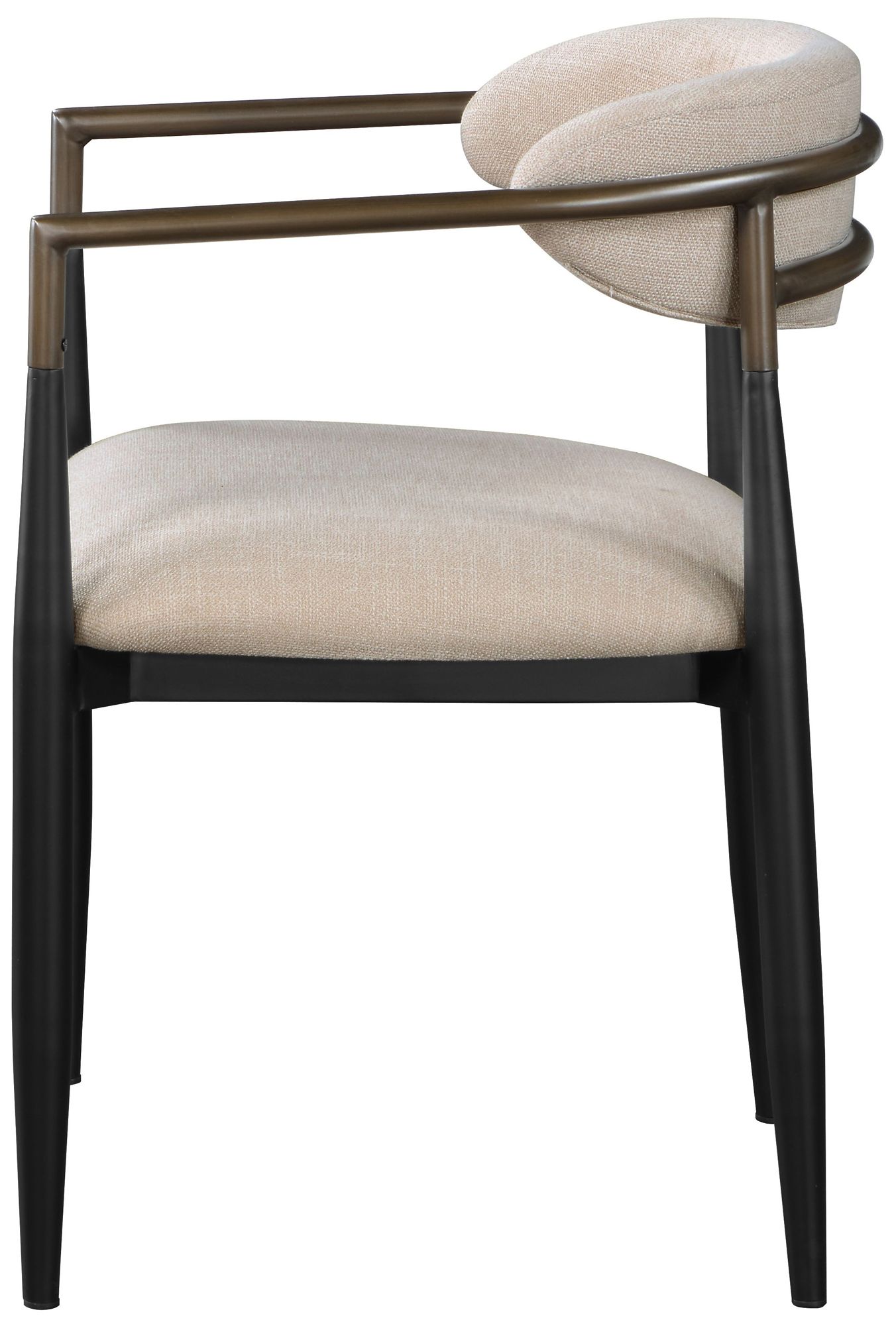 Image 7 Jaramillo Arm Chair (Set-2) Beige Linen & Black more views