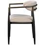 7_Jaramillo Arm Chair (Set-2) Beige Linen & Black more views