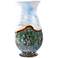 Jardin Art Glass Hurricane 18" High Vase Candle Holder