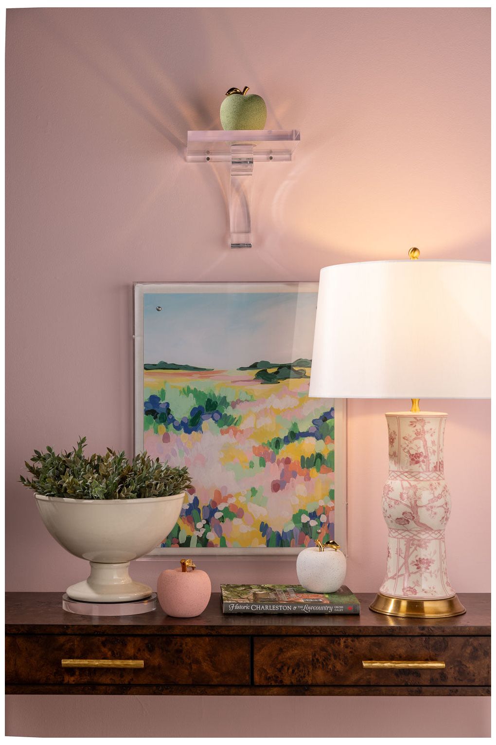 Image 3 Jardin Blush Lamp more views