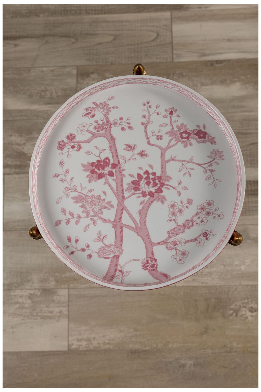 Image 2 Jardin Blush Tray with Brass Stand more views