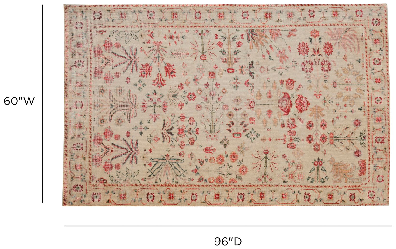 Image 5 Jardin Cotton Backed Floor Rug 5x8' more views